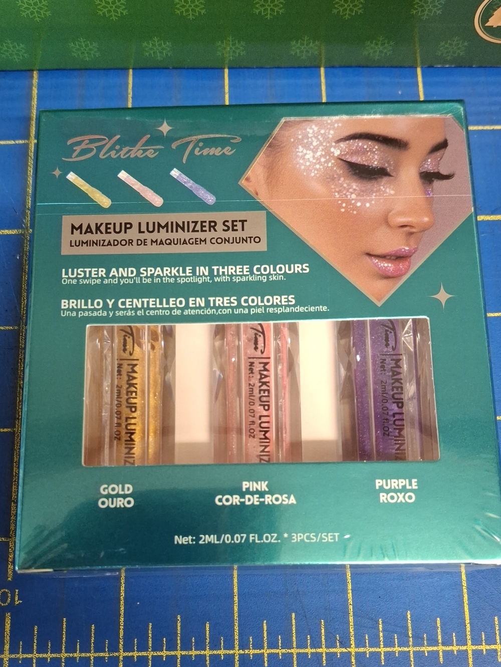 Bliths Time Makeup Luminizer Set — Gold, Pink & Purple 3pc Set NWT